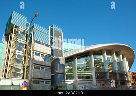 Madrid, Espagne - l'architecture moderne de Palacio de Deportes Sports Arena. Banque D'Images