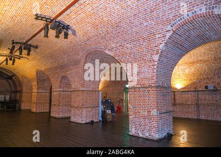 Intérieur l'intérieur du grand magazine à l'explosion de la puissance de feu de la Marine Musée de la Marine royale ; l'ancien dépôt d'armement de Priddy est difficile, à Gosport. Royaume-uni (105) Banque D'Images