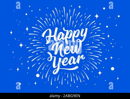 Bonne Année. Texte lettrage pour Bonne Année Illustration de Vecteur