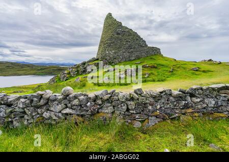 Vue extérieure de Dun Carloway broch, Isle Of Lewis, îles Hébrides, Ecosse, Royaume-Uni Banque D'Images