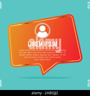 Modèle de témoignages créatifs avec des formes différentes. Témoignage Speech bubble concept, infographie commentaires des clients pour l'application et site web. Illustration de Vecteur