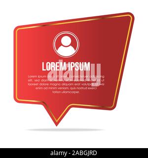 Modèle de témoignages créatifs avec des formes différentes. Témoignage Speech bubble concept, infographie commentaires des clients pour l'application et site web. Illustration de Vecteur