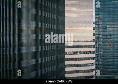 Bâtiments gratte-ciel abstrait dans la ville de métro with copy space Banque D'Images