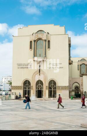 La Mosquée Hassan II ou Grande Mosquée Hassan II, Casablanca, Maroc Banque D'Images