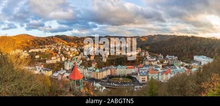 Le château de Loket près de la ville de Karlovy Vary en République Tchèque Banque D'Images