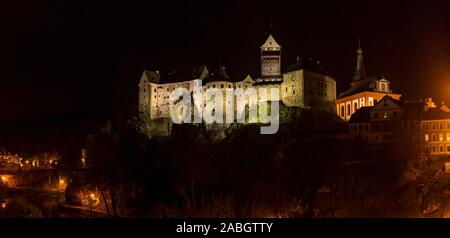Le château de Loket près de la ville de Karlovy Vary en République Tchèque Banque D'Images