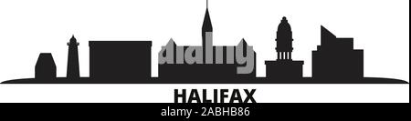 Canada, Halifax city skyline vector illustration isolé. Canada, Halifax billet cityscape de repères Illustration de Vecteur