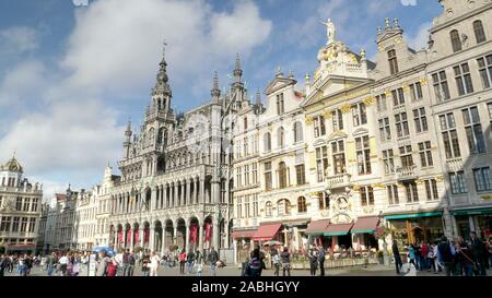 Bruxelles, Belgique - 13 octobre, 2017 : kings house et maisons de guilde dans la grand place à Bruxelles Banque D'Images