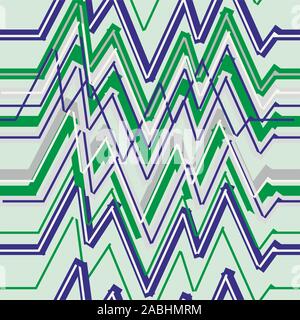 Zigzag transparente motif géométrique. Arrière-plan de formes colorées. - Vector Illustration de Vecteur