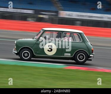 Chris Middlehurst, Morris Mini Cooper S, Trophée transatlantique pour le pré '66 voitures de tourisme, le Silverstone Classic, juillet 2019, Silverstone, Northamptonshire, Banque D'Images