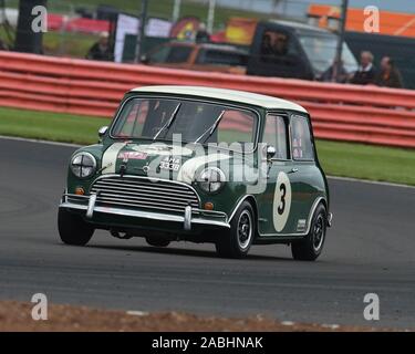 Chris Middlehurst, Morris Mini Cooper S, Trophée transatlantique pour le pré '66 voitures de tourisme, le Silverstone Classic, juillet 2019, Silverstone, Northamptonshire, Banque D'Images