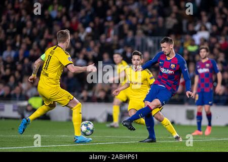 Camp Nou, Barcelona, Catalonia, Espagne. 27 Nov, 2019. Ligue des Champions de football, Barcelone contre Borussia Dortmund ; - usage éditorial : Action Crédit Plus Sport/Alamy Live News Banque D'Images