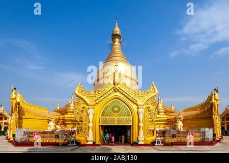 Les Mayas Wizaya Pagode, Yangon, Myanmar. Banque D'Images