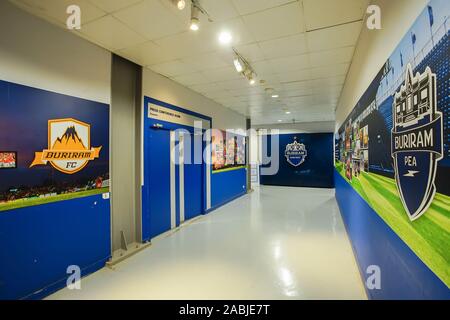 Buriram, Thaïlande - 11 octobre 2019 : l'intérieur de Chang Arena ou Thunder Castle Stadium Buriram United Football Club pour les voyages touristiques voyage à Buriram pr Banque D'Images