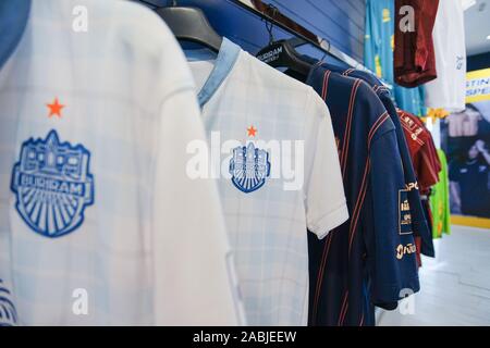 Buriram, Thaïlande - 11 octobre 2019 : l'intérieur du magasin à Chang Arena ou Thunder Castle Stadium Buriram United Football Club pour les voyages touristiques voyage Banque D'Images