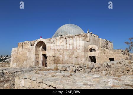 Grande Audience Hall, Palais omeyyade, Citadel, Ali Ben Al Hussein Street, Jabal Al Qalah, Amman, Jordanie, Moyen-Orient Banque D'Images