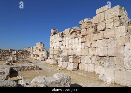 Quartier Résidentiel, Palais D'Umayyad, Citadelle, Rue Ali Ben Al Hussein, Jabal Al Qalah, Amman, Jordanie, Moyen-Orient Banque D'Images