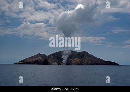 White Island, volcan de l'île volcanique, Nouvelle-Zélande Banque D'Images