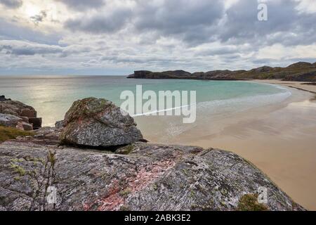 Oldshoremore Bay près de Kinlochbervie, Sutherland, Highland, en Écosse. Banque D'Images