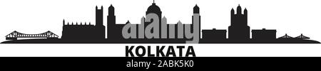 L'Inde, Kolkata ville illustration vectorielles. L'Inde, Kolkata travel cityscape de repères Illustration de Vecteur