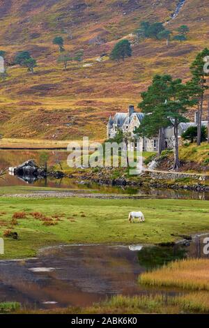 Affric Lodge, Glen Affric, Inverness, Ecosse, Highland Banque D'Images