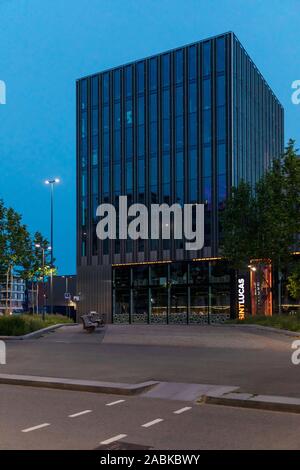 Eindhoven (Pays-Bas), le 1 juin 2019. L'extérieur de la creative academy school sint Lucas pour le Torenalllee sur Strijp S pendant la tombée ou l Banque D'Images