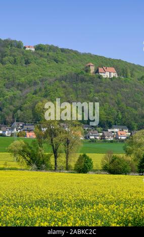 Paschenburg und Burg Schaumburg, Rinteln, Weserbergland, Niedersachsen, Deutschland