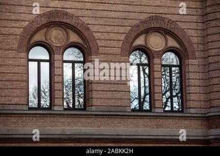 Le nouveau centre de design de l'Université des Sciences Appliquées de Munich (HAW) a été ouverte dans l'ancienne Zeughaus à Lothstraße 17. [Traduction automatique] Banque D'Images