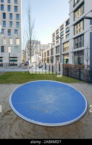 Terrains de la nouvelle zone de développement chwabinger "Tor" à la rue Leopoldstrasse à Munich. [Traduction automatique] Banque D'Images