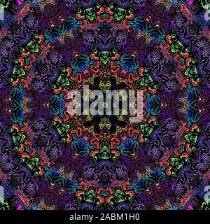 Fonds d'écran LSD colorés Banque D'Images