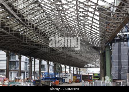 kings cross station développement archive montrant les vieux chantiers et les structures d'entrepôt maintenant redéveloppé Banque D'Images