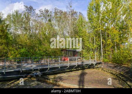 Drehscheibe Schöneberger Südgelände, Naturpark, Prellerweg, Schöneberg, Berlin, Deutschland Banque D'Images