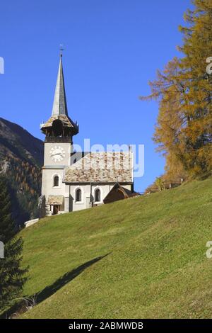 Walsersiedlung Davos Monstein Banque D'Images