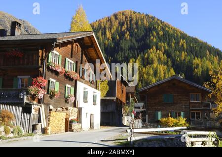 Walsersiedlung Davos Monstein Banque D'Images