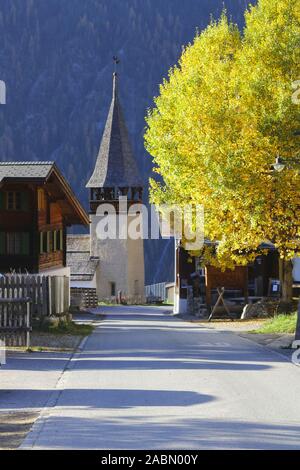 Walsersiedlung Davos Monstein Banque D'Images