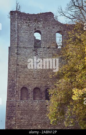 St Leonard's Tower est probablement un donjon normand à West Malling, dans le comté de Kent, Angleterre Banque D'Images