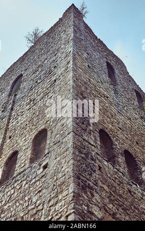 St Leonard's Tower est probablement un donjon normand à West Malling, dans le comté de Kent, Angleterre Banque D'Images