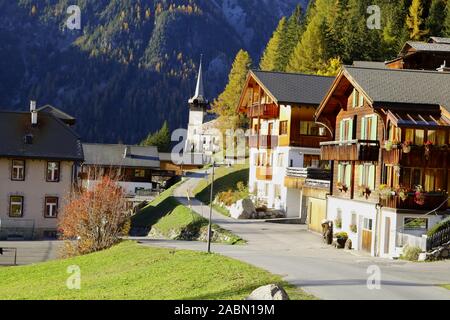 Walsersiedlung Davos Monstein Banque D'Images