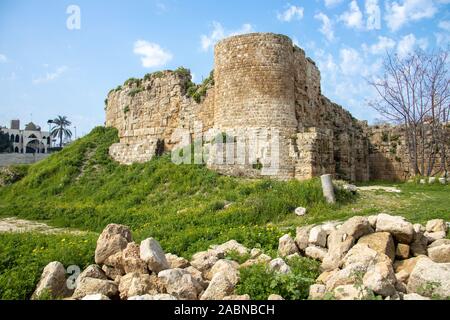 Château Saint Louis, Saïda, Liban Banque D'Images