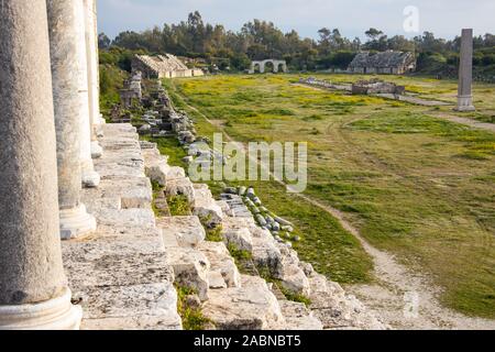 L'hippodrome, Al Bass Site Archéologique, Tyr, Liban Banque D'Images