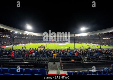 Rotterdam, Pays-Bas. 28 Nov, 2019. - Feyenoord Rotterdam - Rangers, saison 2019/2020, Football, Ligue Europa, stade Feijenoord, De Kuip, 28-11-2019, le Stade sommaire Crédit : Pro Shots/Alamy Live News Banque D'Images