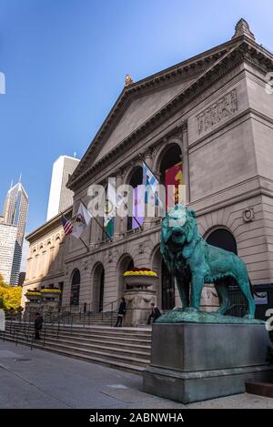 L'Art Institute of Chicago, Chicago, Illinois, États-Unis Banque D'Images