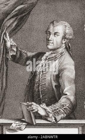 John Wilkes, 1725 - 1797. Radical anglais, journaliste et politicien. Banque D'Images