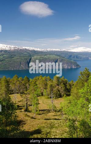 Innvikfjorden, Stryn, Sogn og Fjordane Fylke, Norwegen, Mai 2012 Banque D'Images