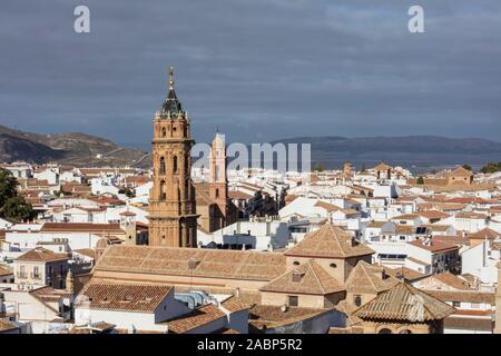 Antequera est l'un des plus beaux villages de la province de Malaga, Andalousie, Espagne Banque D'Images