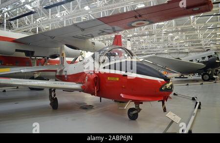 British Aircraft Corporation Jet Provost T MK 5A XW 418 Formateur Ab Initio au Musée de la RAF à Cosford, Shifnal, Shropshire, Angleterre Banque D'Images