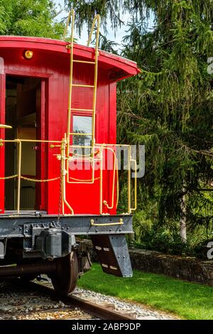 HBMT Caboose, Train Station Museum, Bloody Run Historical Society, 49 West 5th Street, Everett, PA Banque D'Images