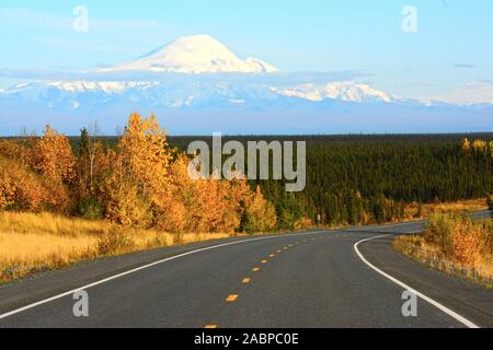 Route de l'Alaska à l'automne, USA Banque D'Images