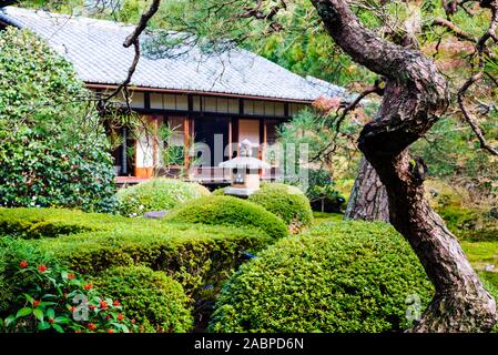 Unryu-in, Kyoto : Centrale jardin japonais Banque D'Images