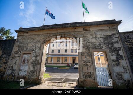 Nouvelle caserne militaire à Kingston et Arthur's Vale zone historique, l'un des onze sites constituant l'Australian Convict Sites Patrimoine P Banque D'Images